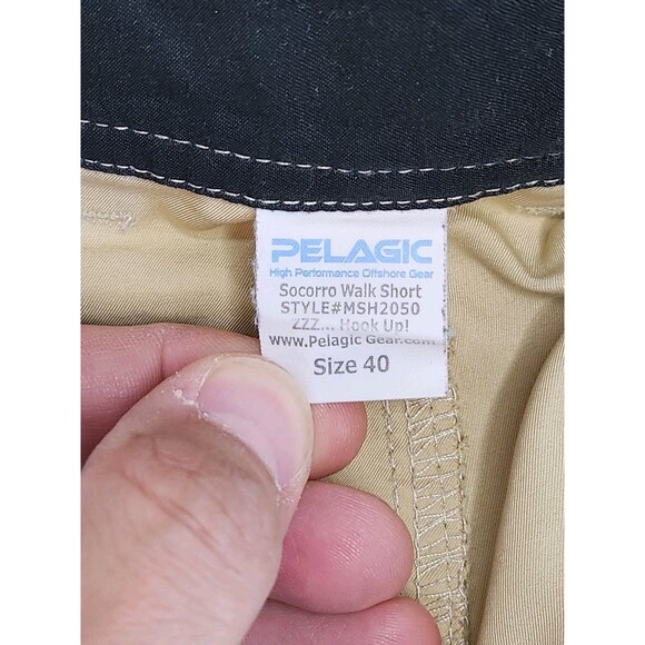 Pelagic Socorro Walk Shorts Men's 40 Beige Fishing Performance Cargo Outdoors - Picture 3 of 8